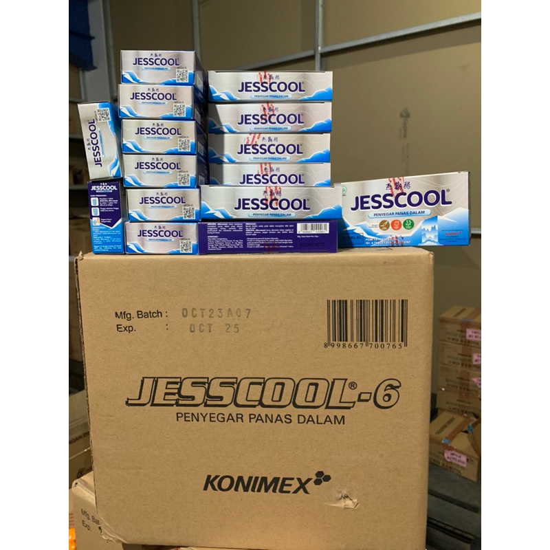 Jual Penyegar Panas Dalam Jesscool doos isi 6 tablet | Shopee Indonesia