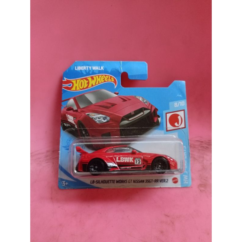 Jual hot wheels nissan R35 lbwk merah short card not mint | Shopee ...