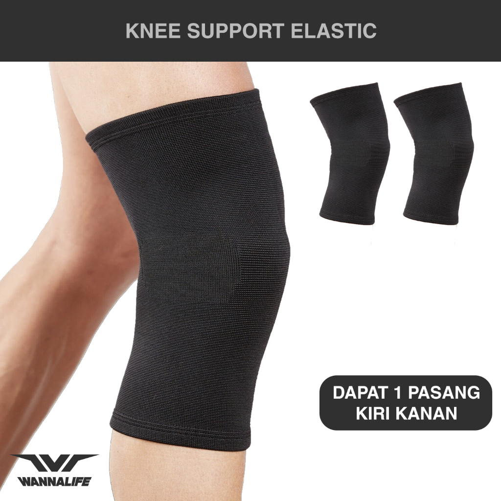 Jual Knee Support Sepasang Deker Lutut Pelindung Lutut Elastis ALL SIZE ...