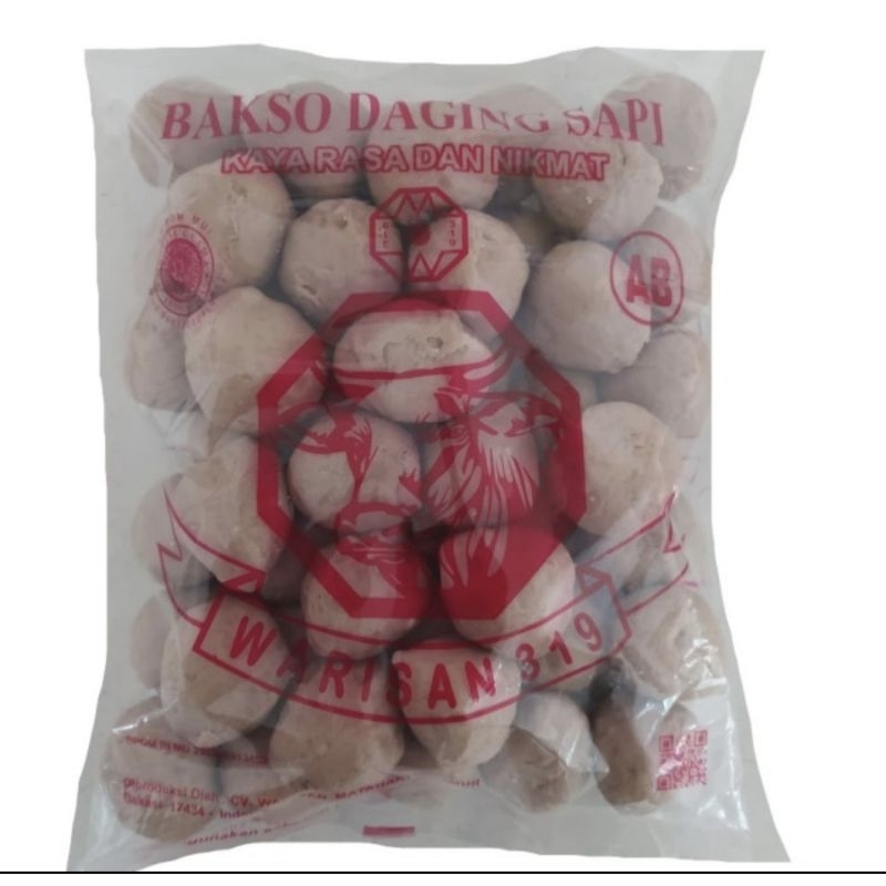 Jual Bakso Daging Sapi Warisan 319 Ab Isi 50 Butir Shopee Indonesia