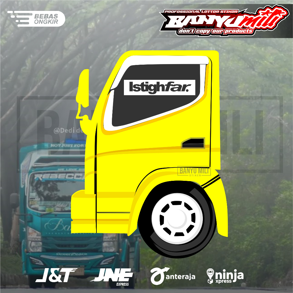 Jual Stiker istighfar variasi kaca pintu mobil pickup truk sticker ...