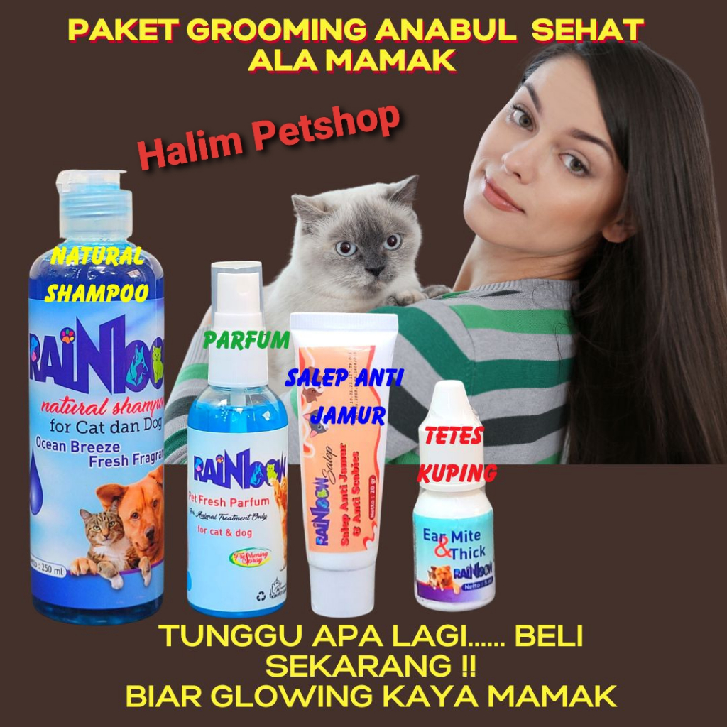 Jual Paket Grooming Anabul (SHAMPOO, PARFUM, OBAT2AN) | Shopee Indonesia