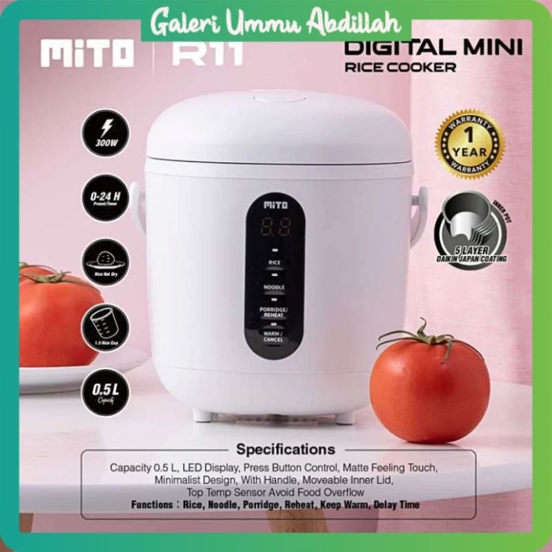 Jual Rice Cooker MITO R11 Digital Mini Kapasitas 0,5 Liter Rice Cooker