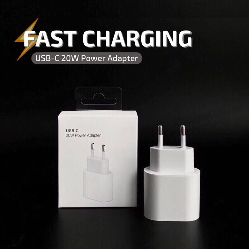 Jual Adapter Fast Charging USB-C Power Adapter 20 Watt | Shopee Indonesia