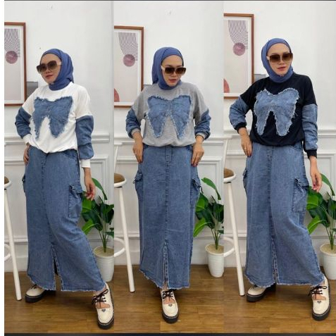 Jual Setelan Jeans Wanita | Shopee Indonesia