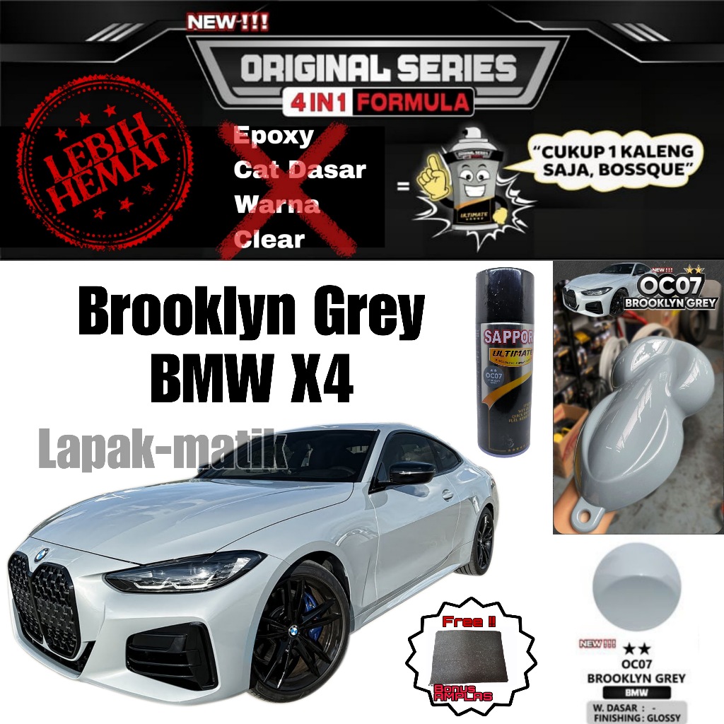 Jual Pilok Sapporo Ultimate BROOKLYN GREY BMW X4 OC07 OCO7 0C07 400mL ...