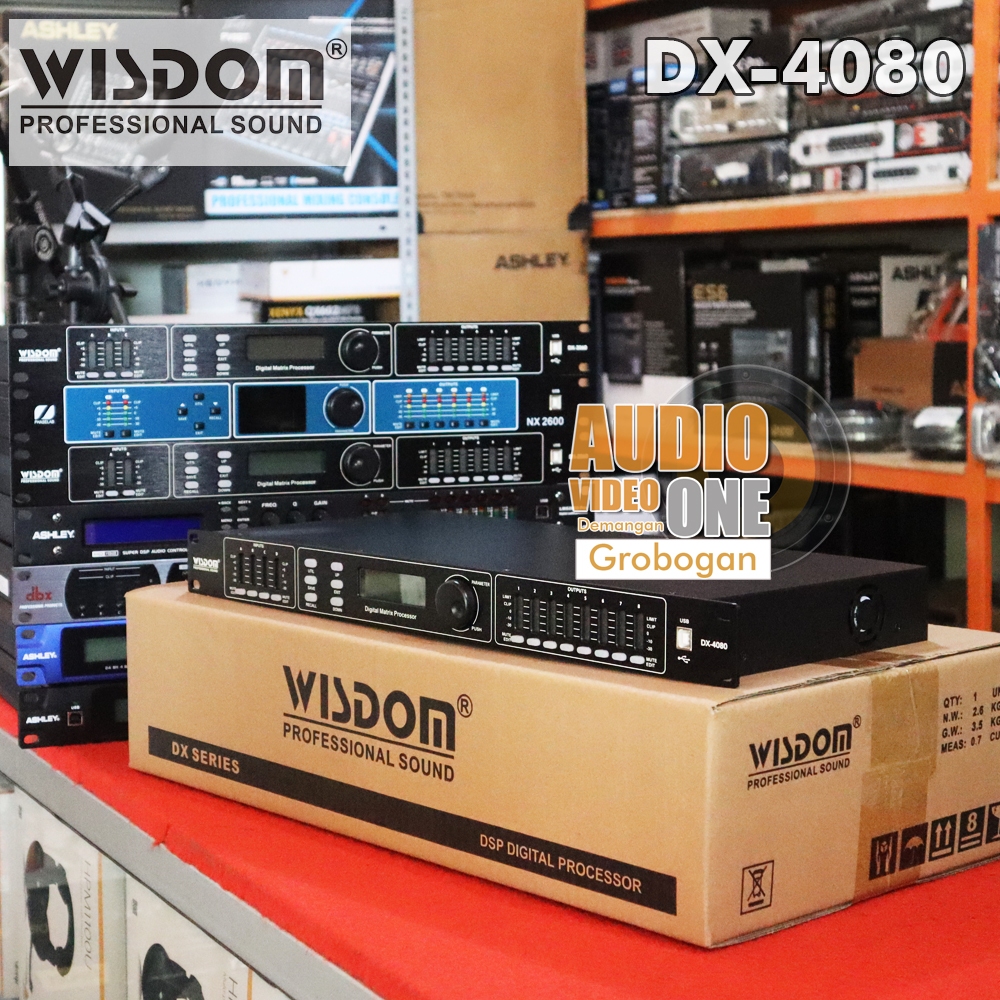 Jual DLMS Wisdom DX4080 4 In 8 Out Driverack Speaker Management ...