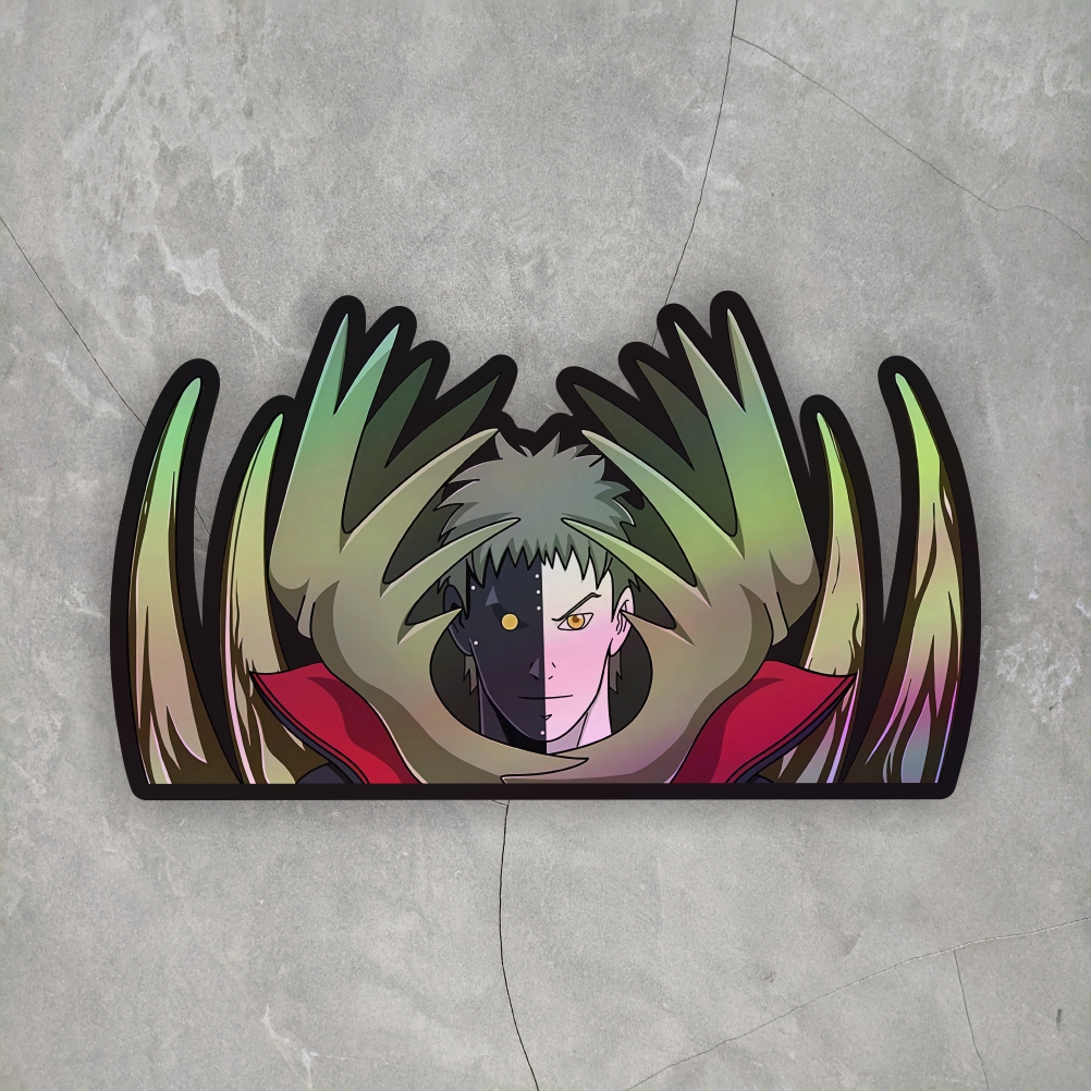 Jual Sticker Anime Hologram Zetsu Hitam & Putih ukuran 9,6 cm sticker ...