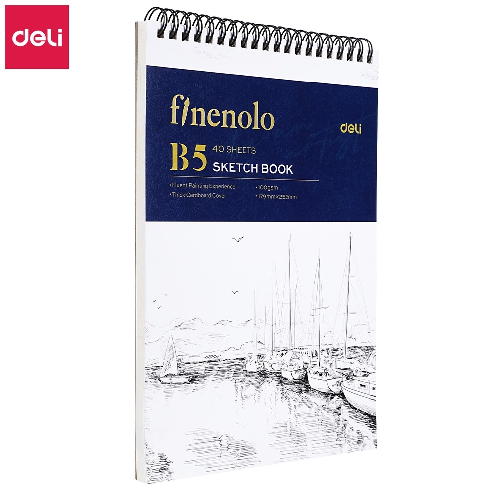 Jual T3rkini Deli Sketch Book / Buku Gambar Sketsa A4 160GSM 60 Lembar ...