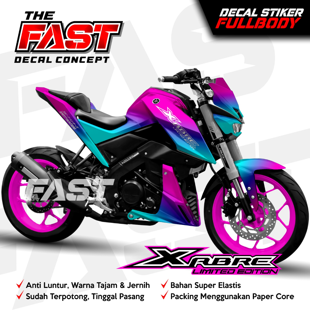 Jual decal stiker full body bisa custom Xabre motif bunglon motif ...