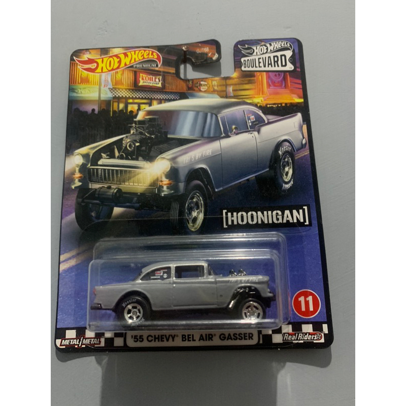 Hot Wheels Boulevard '55 Chevy Bel Air Gasser Grigia – Hoonigan #11 – Edizione Limitata 2020