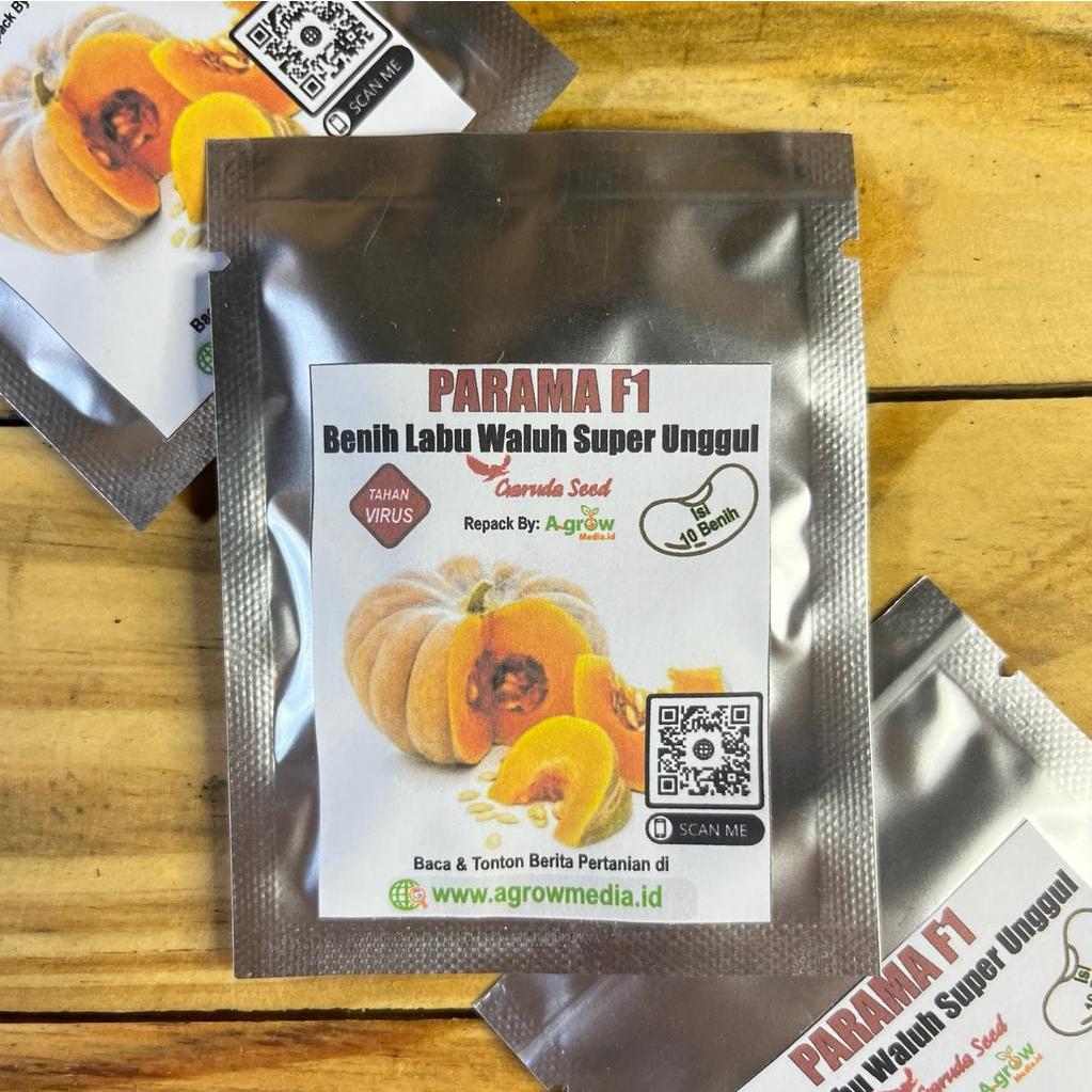 Jual 10 Benih Labu Waluh Kuning PARAMA F1 Bibit Biji Super Unggul Tahan ...