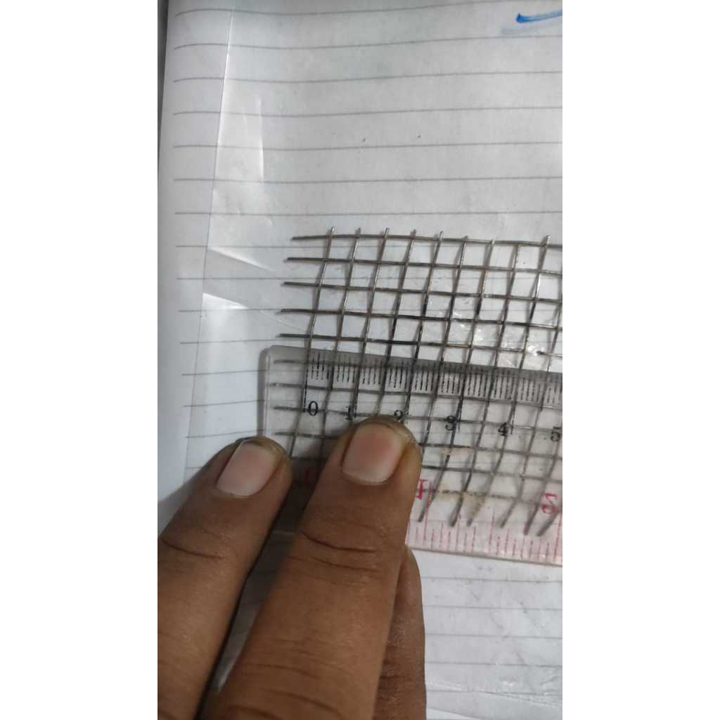 Jual Ayakan stainles kode 5 lubang rill 4,43 mm/ 5 mm ukuran 1x1m ...