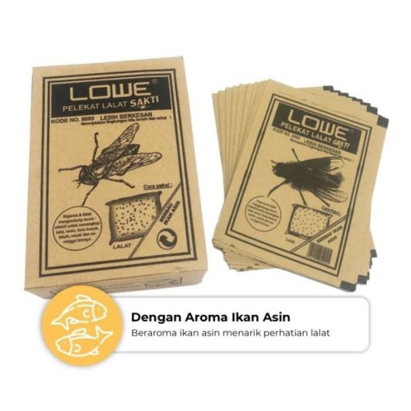 Jual [75 Gram] Glue Pad Lalat Isi 10 Lembar Kertas Lem Perangkap