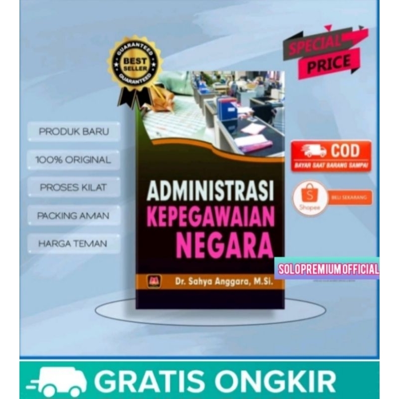 Jual Buku Administrasi Kepegawaian Negara Sahya Anggara Pustaka Setia Shopee Indonesia 5828