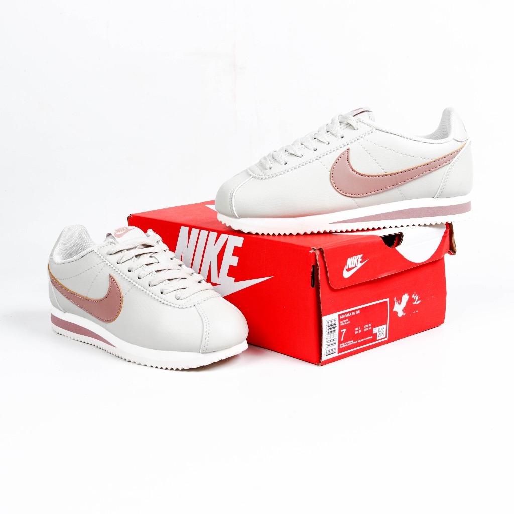 nike cortez light bone particle pink