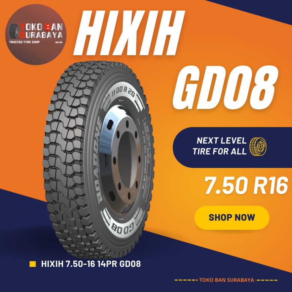 Jual BAN TRUK RADIAL HIXIH 750 R16 14PR 750R16 750/R16 750/16 750-16 14 ...