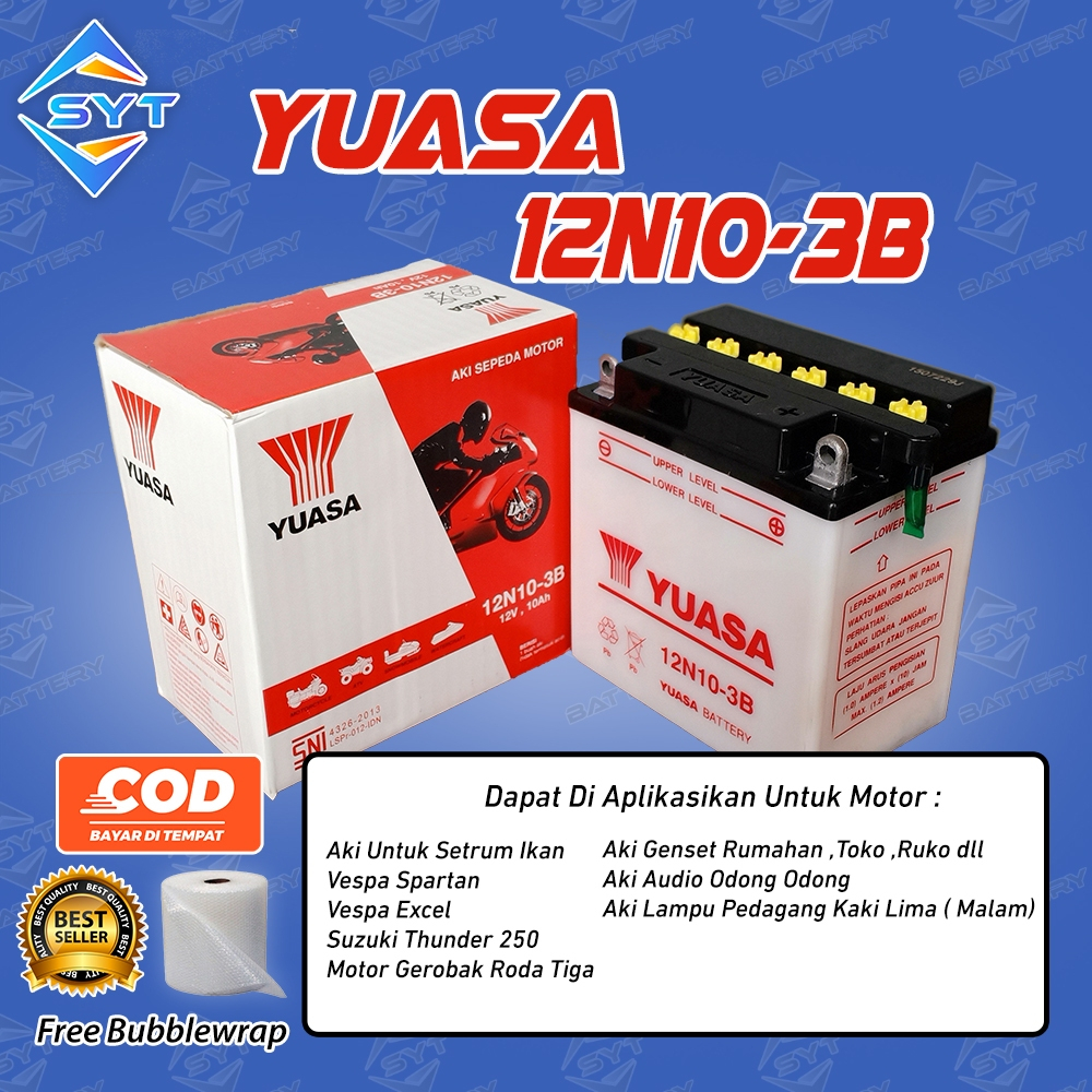Jual Aki Motor Roda 3, Aki Vespa Excel, Aki Thunder 250, Aki Basah