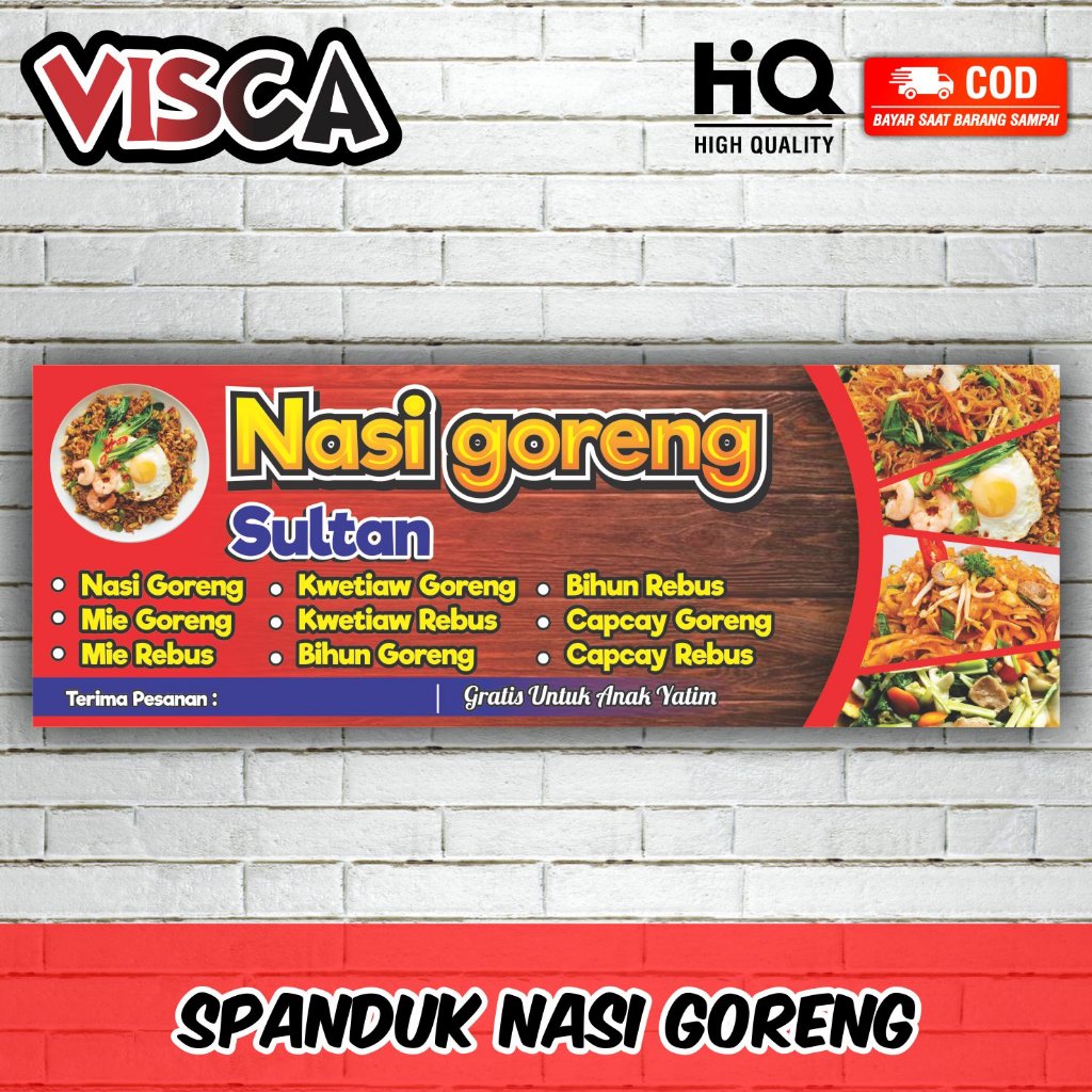 Jual Cetak Spanduk Banner Nasi Goreng Shopee Indonesia