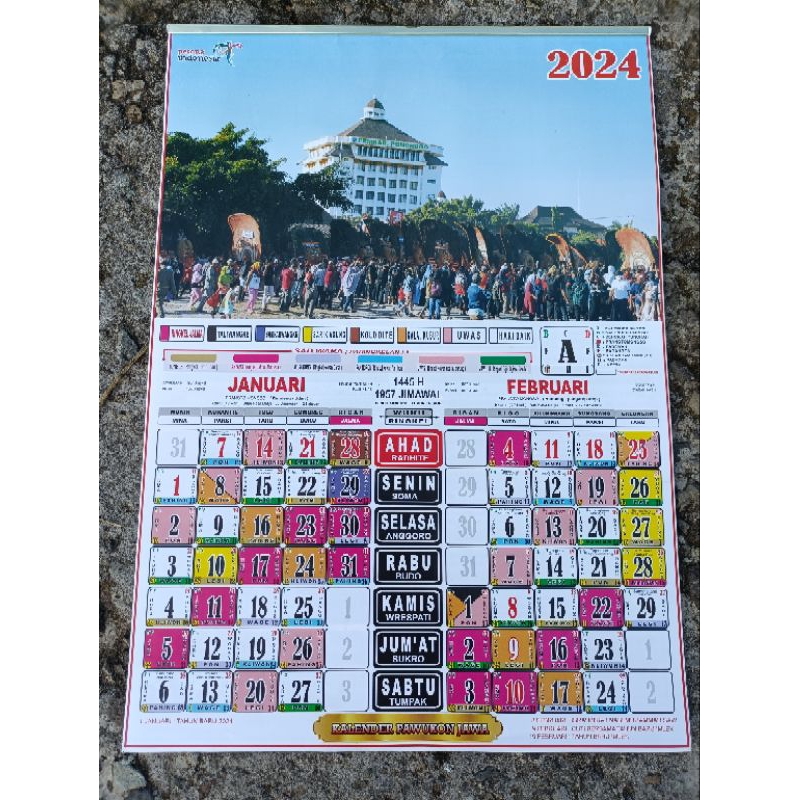 Jual Kalender 2024 Kalender Pawukon Jawa 2024 / Kalender Jawa