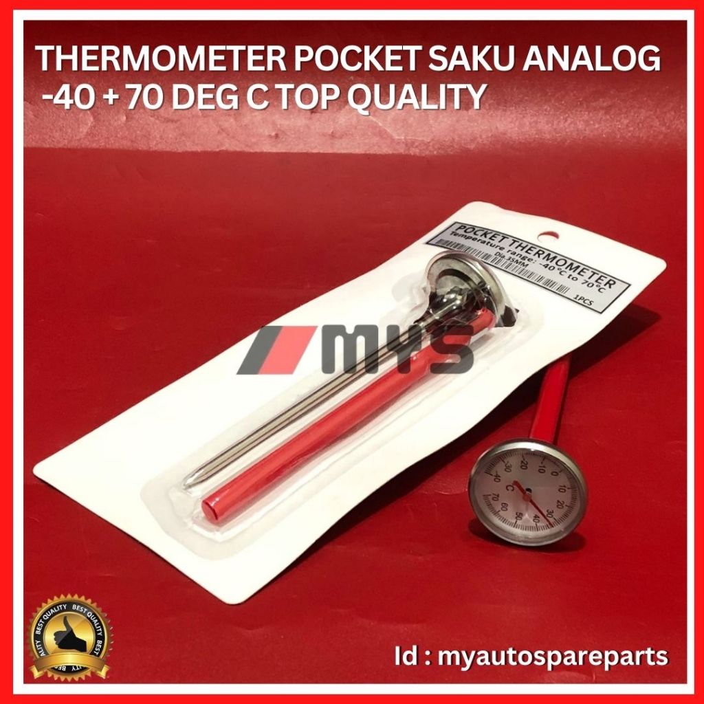 Jual THERMOMETER Pocket Saku Analog AC Mobil -40 + 70 Deg C TERMOMETER ...