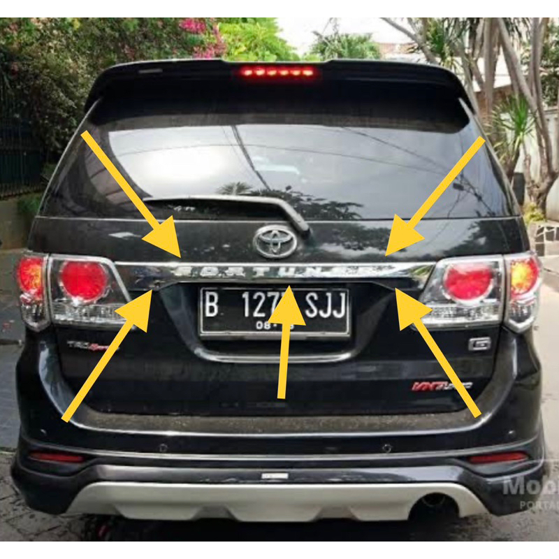 Jual Trunklid Tranlit Pintu Bagasi Belakang Toyota Fortuner Original Asli Shopee Indonesia