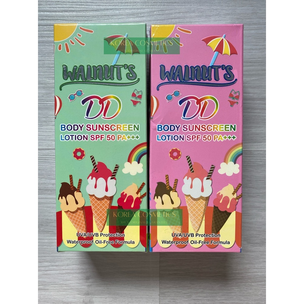 Jual DD Walnut Body Sunscreen Lotion SPF50 PA+++ DD Body Sunscreen