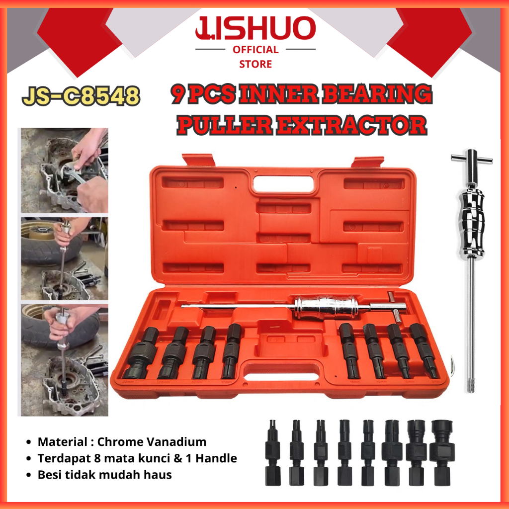 Jual JISHUO [COD] 9PCS INNER BEARING PULLER EXTRACTOR / ALAT LEPAS ...