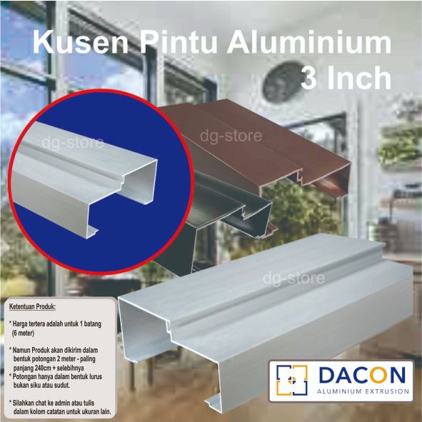 Jual Kusen Untuk Pintu Aluminium Langsung Tatapan 3 Inch Door Jam