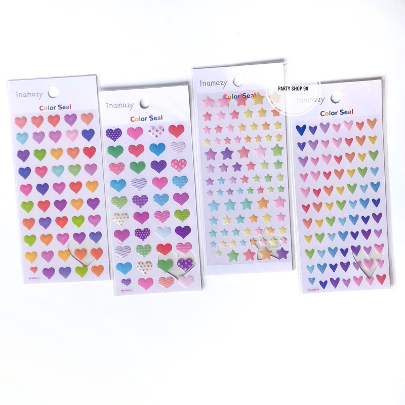 Jual INAZAMY COLOR SEAL STICKER (TIMBUL ) / STICKER DECO | Shopee Indonesia