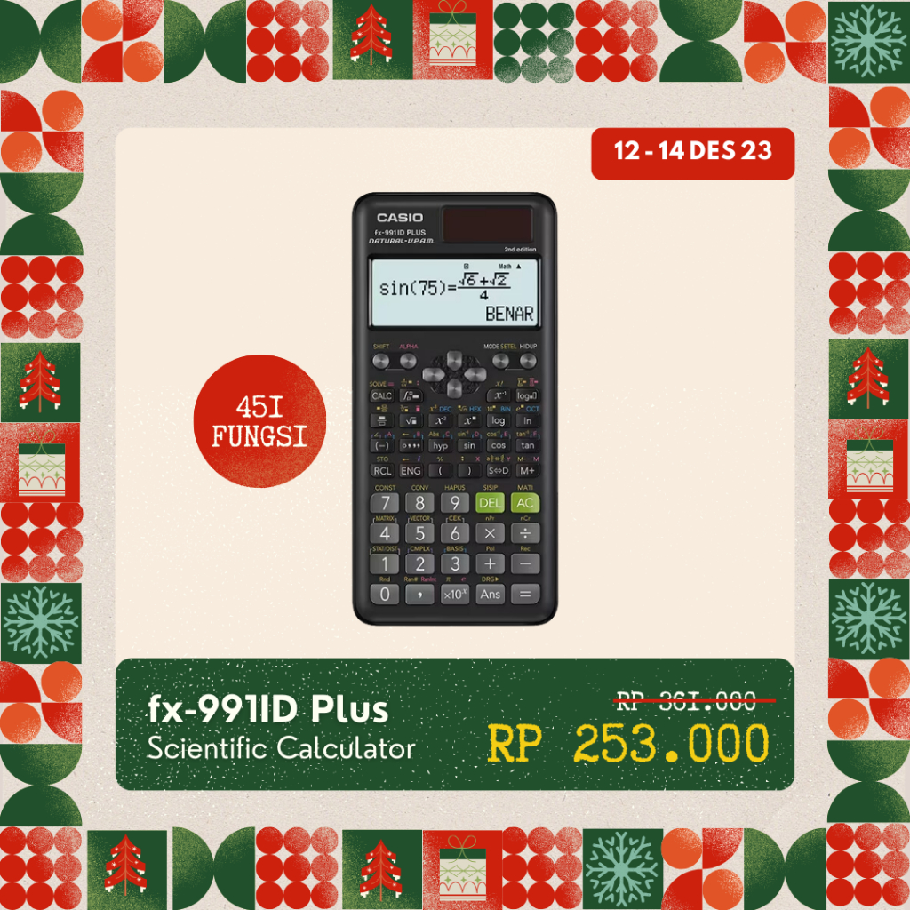 Jual CASIO KALKULATOR FX-991IDPlus -2nd Edition- B.Indonesia ...