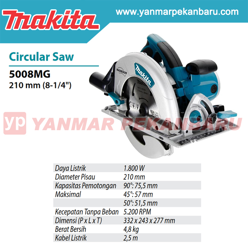 Jual Mesin Gergaji Listrik Potong Kayu Circular Saw 8