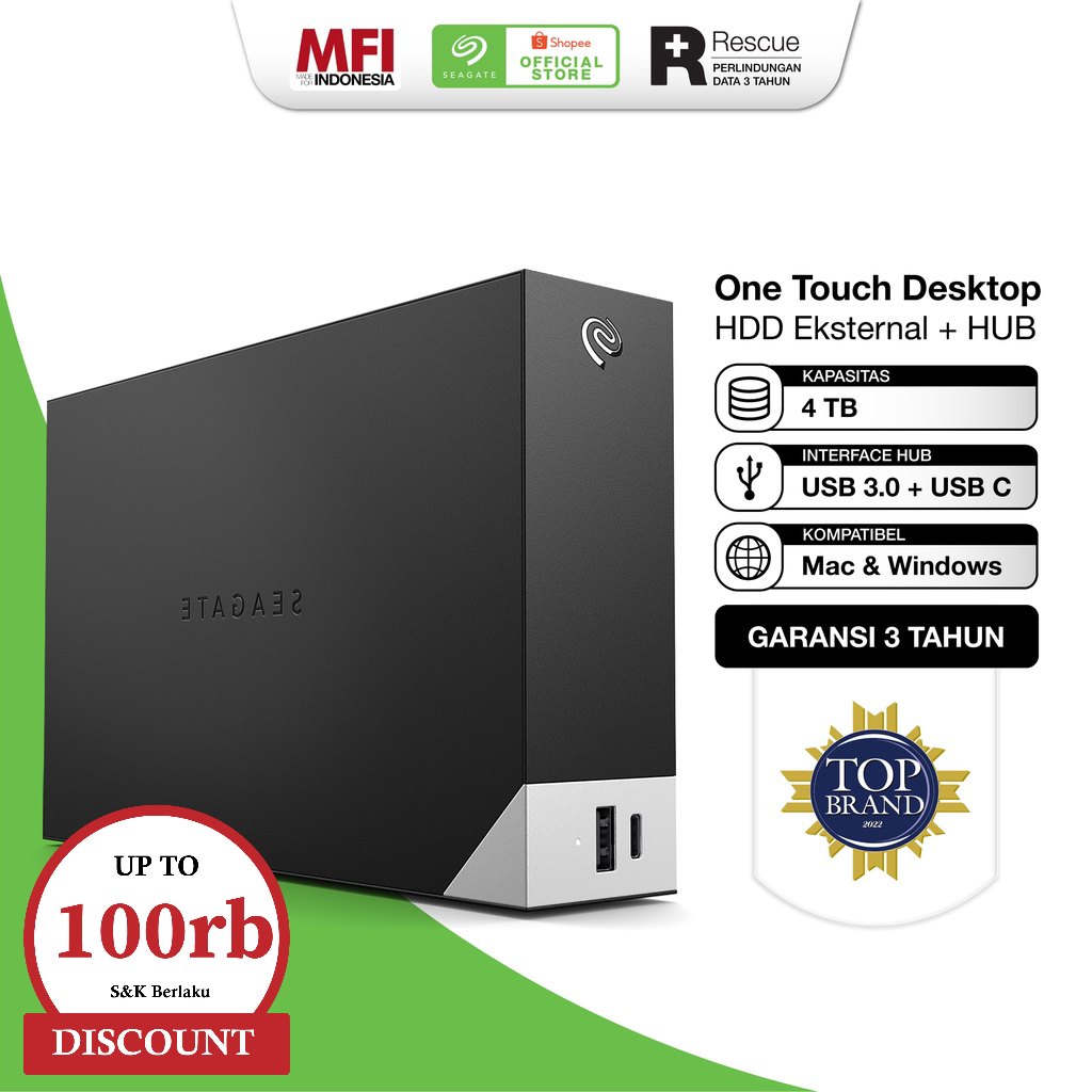 Jual Seagate One Touch Desktop Hub Hdd Hardisk Eksternal Tb Usb