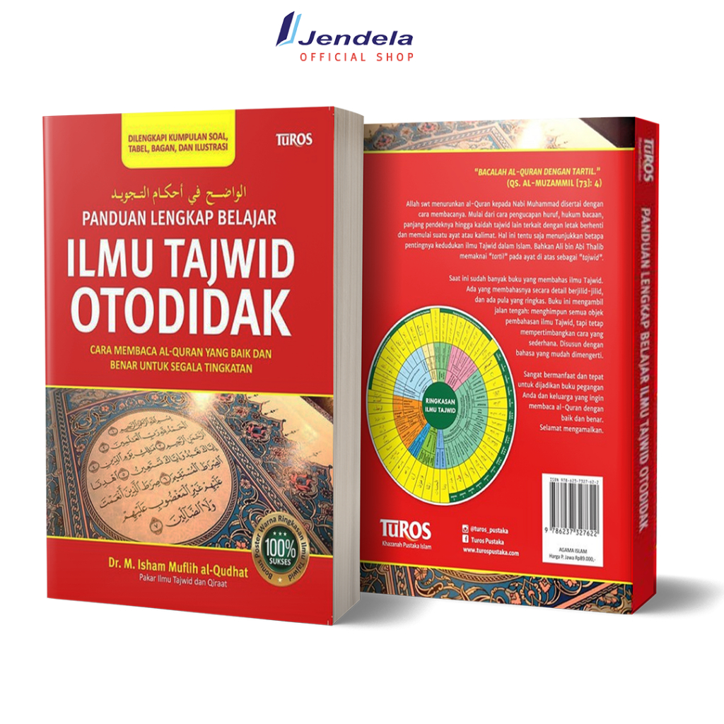 Jual Panduan Lengkap Belajar Ilmu Tajwid Otodidak Cara Membaca Al Quran