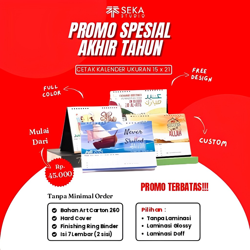 Jual Kalender Duduk / Kalender Meja Tahun 2024 Custom | Shopee Indonesia