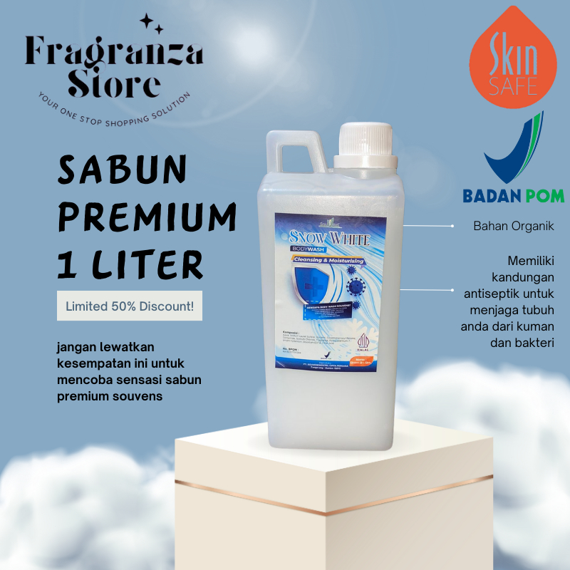 Jual [BPOM] SABUN MANDI SNOW WHITE PREMIUM SOUVENS / SABUN MANDI CAIR