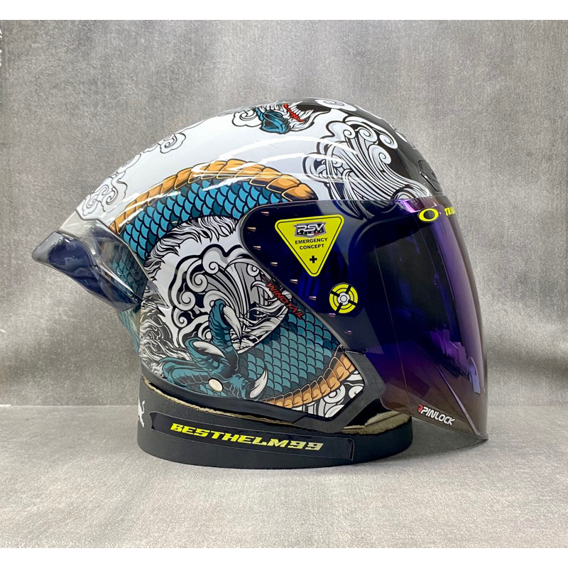 Jual HELM HALL FACE RSV NEW WINDTAIL RYUJIN PAKET GANTENG-SINGLE VISOR ...
