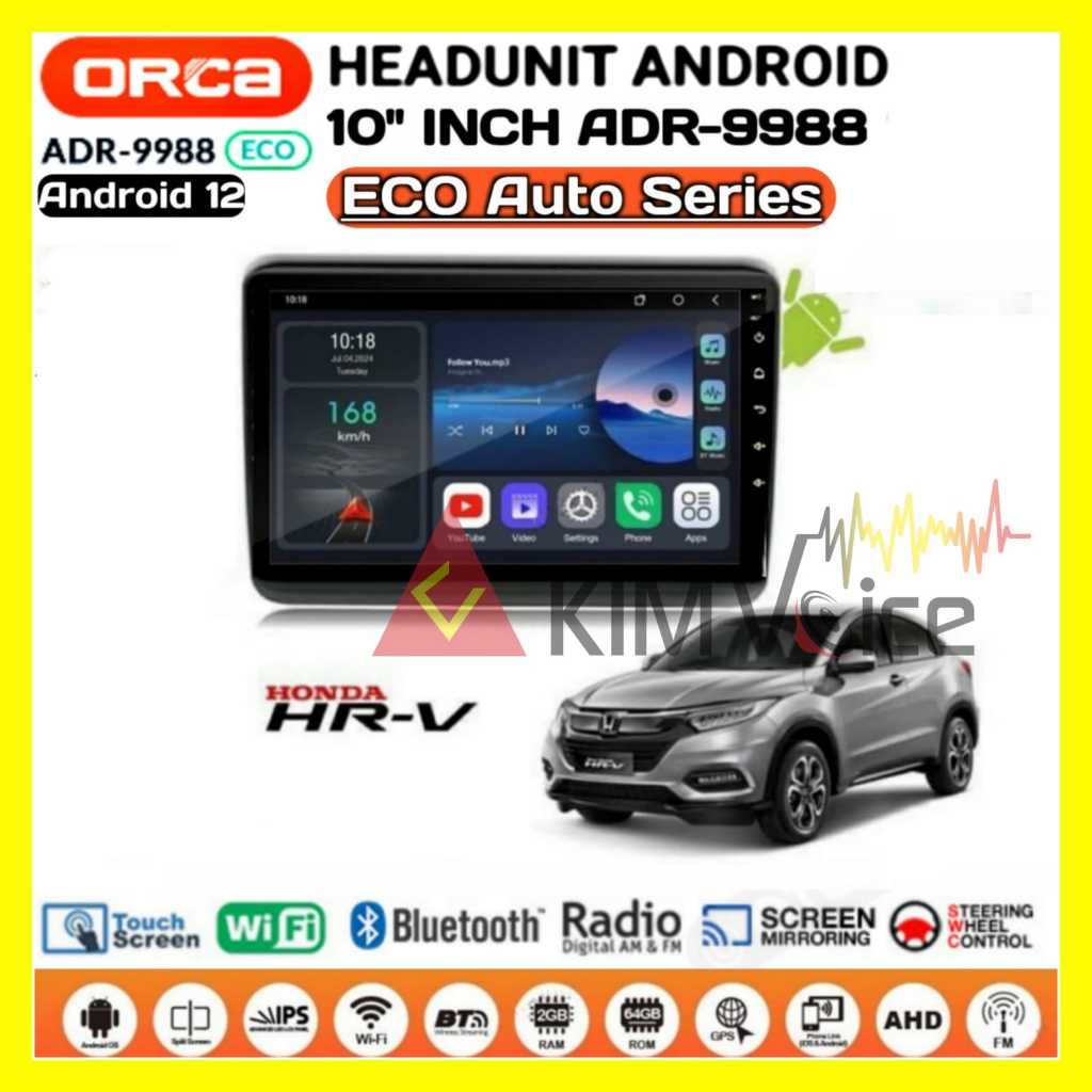 Jual Head Unit Android Orca Eco Inch Oem Honda Hrv Soket Pnp Shopee Indonesia