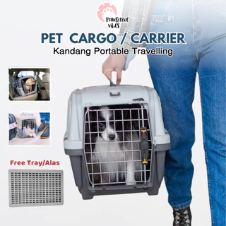 KANDANG KUCING / PET CARGO / PET CARRIER / KANDANG KELINCI / KANDANG MUSANG /ADA TRAY PINTU BESI COD PET CARGO KANDANG HEWAN DI MOBIL MOTOR  KANDANG TRAVEL Kandang Kucing Pet cargo Tas travel Hewan - Pet carrier