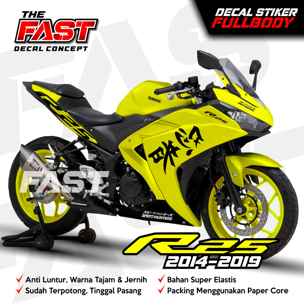 Jual stiker decal r25 bisa custom decal stiker full body | Shopee Indonesia