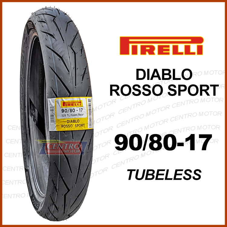 Jual Pirelli Diablo Rosso Sport 90/80-17 Tubeless | Shopee Indonesia