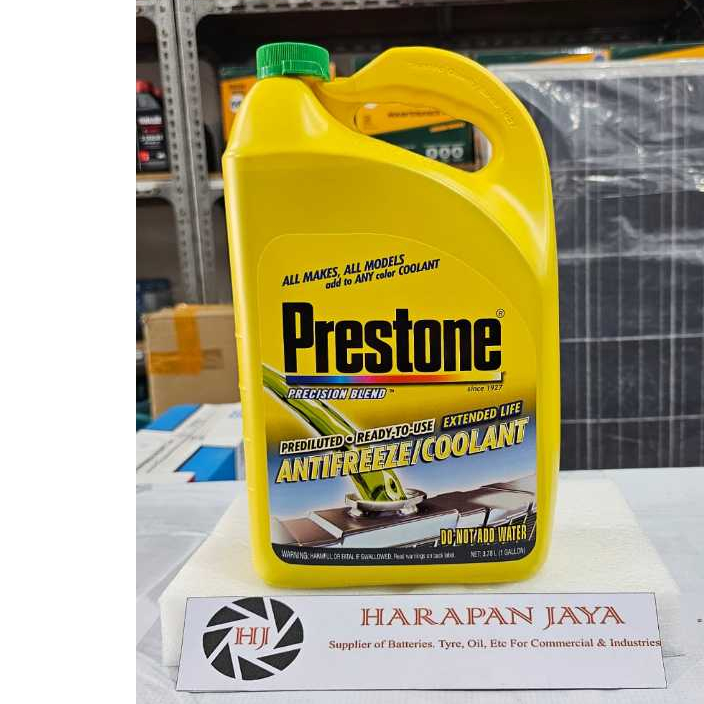 Jual AIR RADIATOR PRESTONE ANTIFREEZE WARNA HIJAU ISI 3.78 LITER