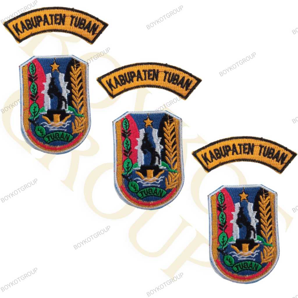 Jual 1 set badge pemkab tuban logo bordir kabupaten tuban | Shopee ...