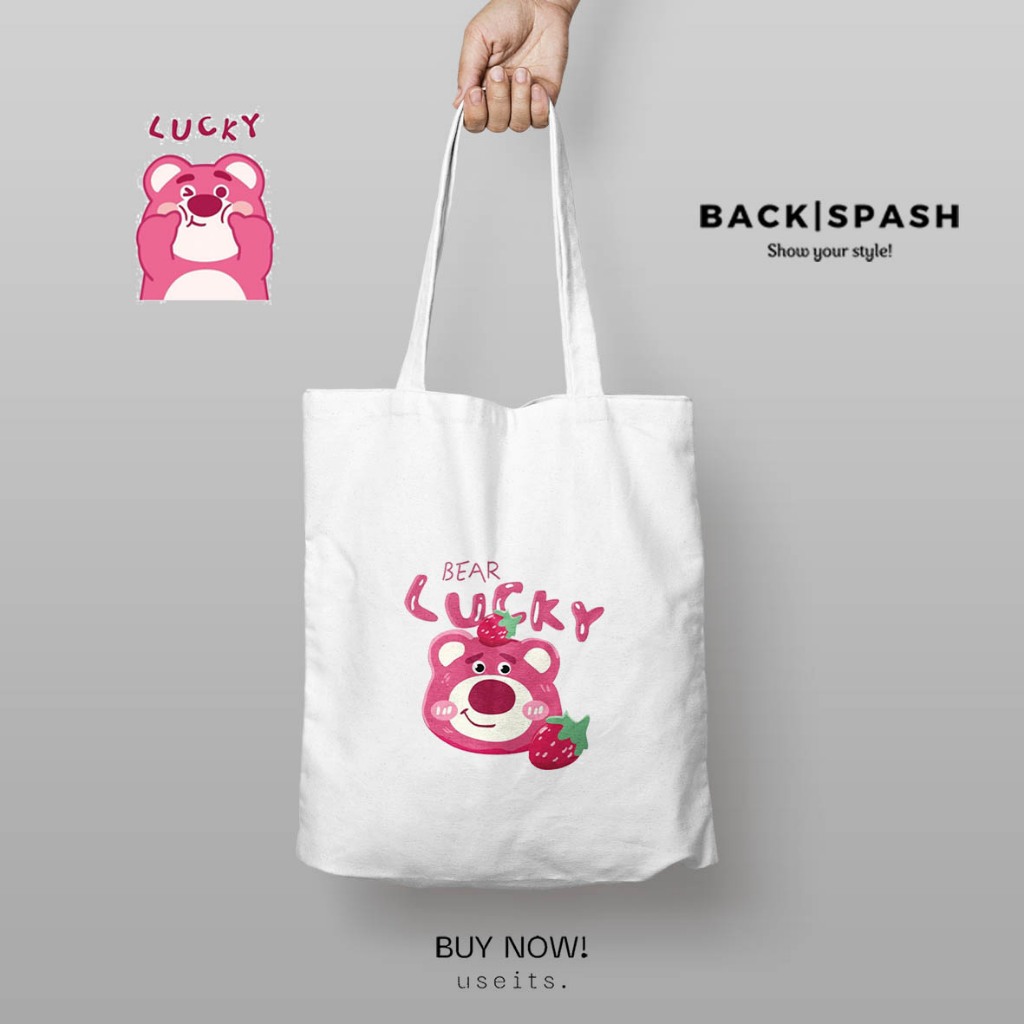 Jual Totebag Lotso TPC - Lotso - Tas selempang Lotso - Lotso Miniso ...