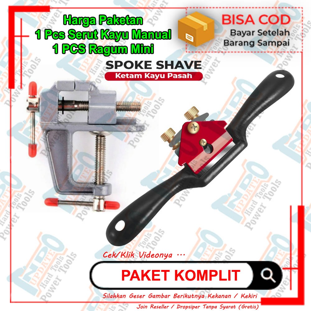 Jual Alat Serut Kayu Manual Ketam Mini Raut Spoke Shave Ragum Clamp