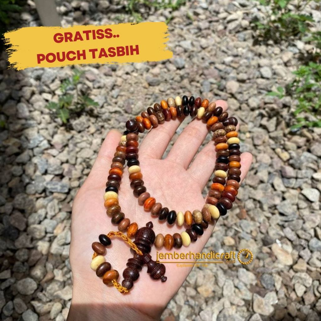 Jual Tasbih Kayu Kombinasi Pipih Dan Diamond Tasbih Gelang Kombinasi Pipih Tasbih Kombinasi