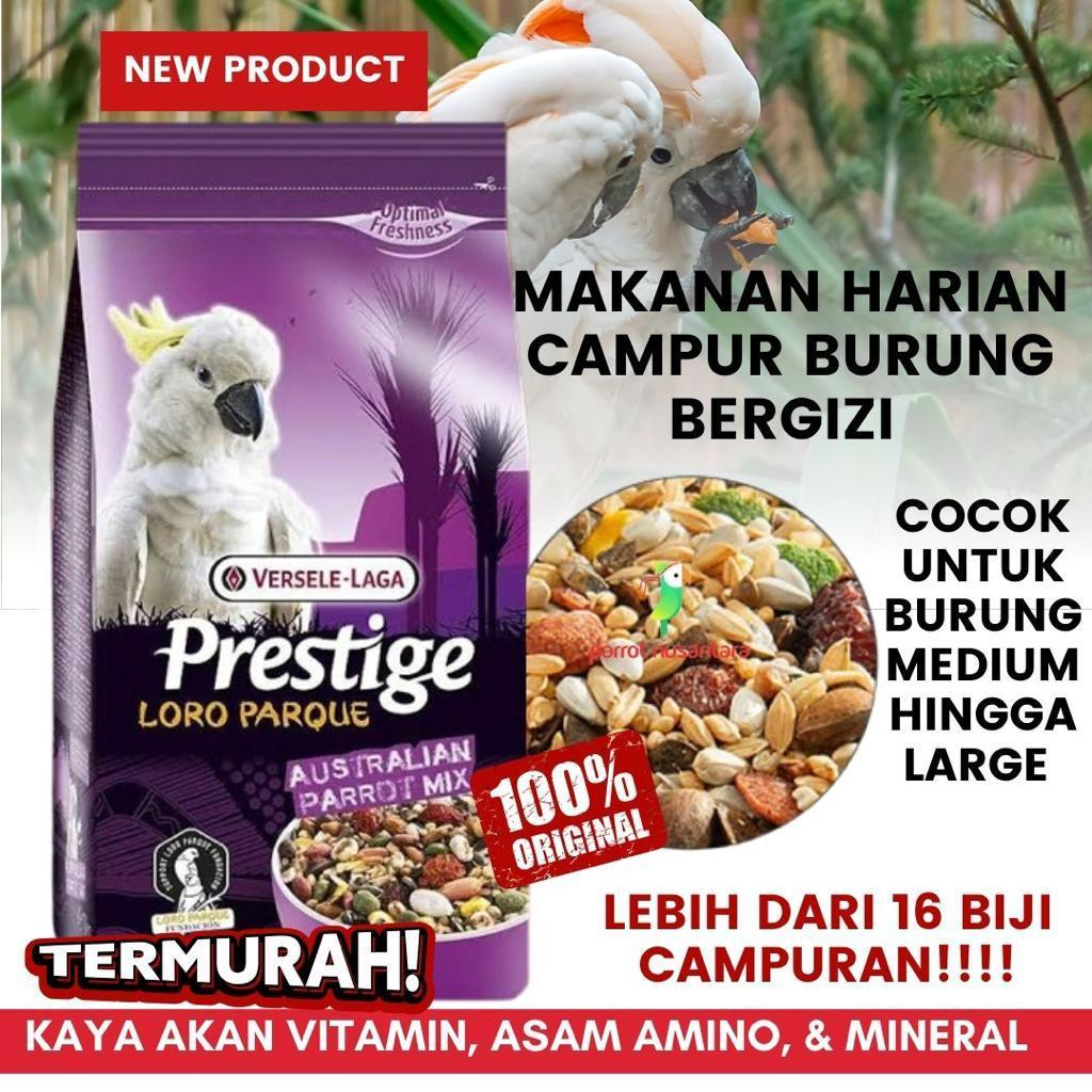 Jual PRESTIGE AUSTRALIAN PARROT MIX 300+30 GR DAN VERSELAGA