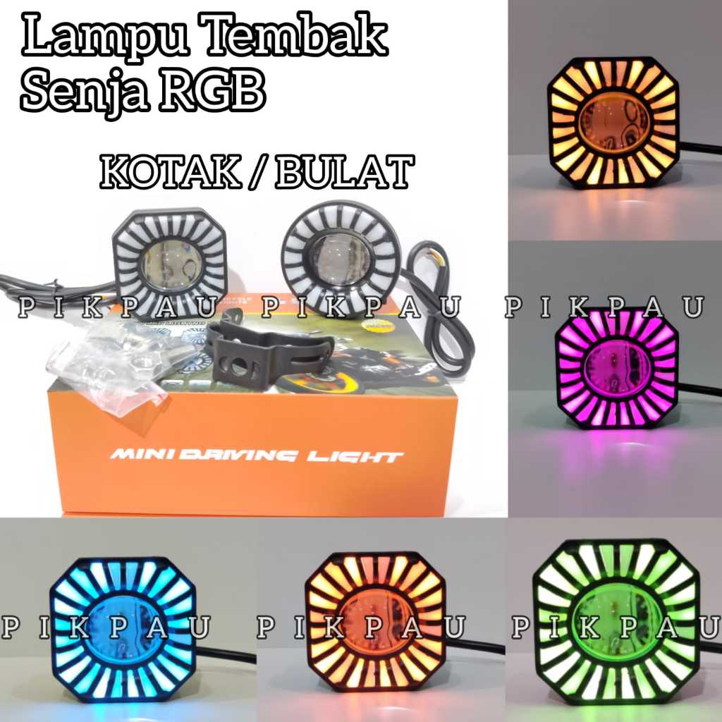 Jual Lampu Tembak Laser Cut Off High Low Dengan Senja Rgb Running