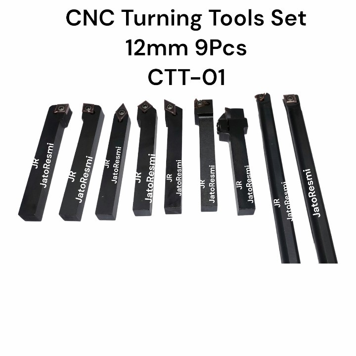 Jual CNC Turning Tools Set 12mm 9Pcs CTT-01 Betel Bubut Insert Set ...