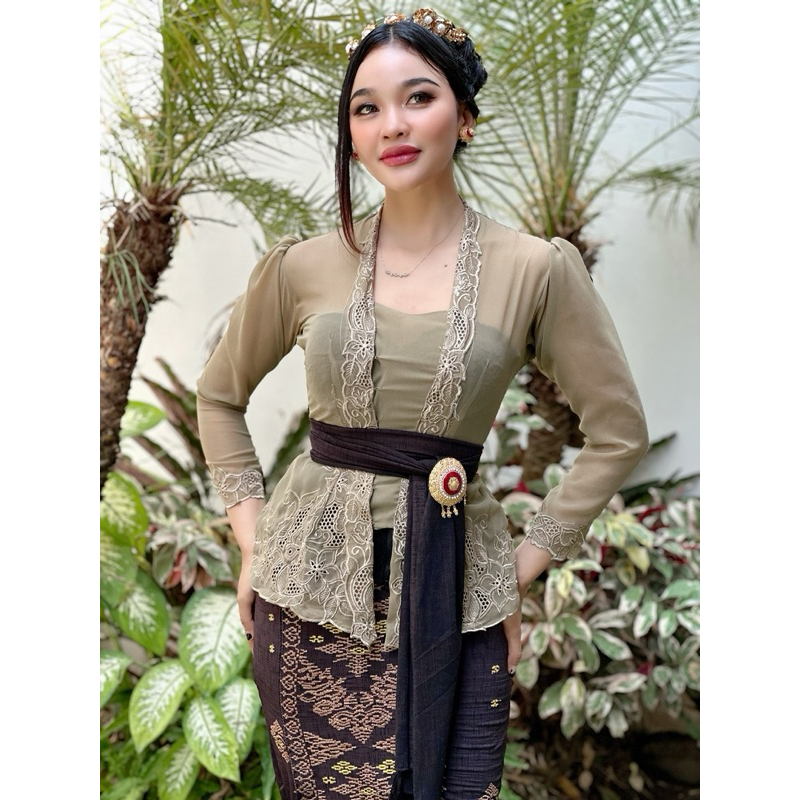 Jual Kebaya Bordir Kartini Kancing Kristal Shopee Indonesia